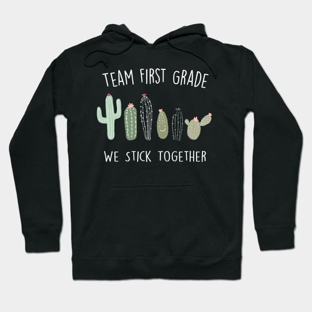 Cactus School Shirt First Grade Hoodie by creativegraphics247